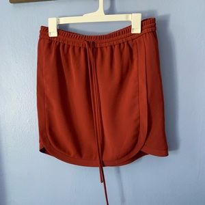 Orange athletic skirt